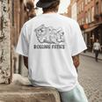 Bulldog Rolling Fatties Dog Mom Dad Owner Men's Back Print T-Shirt Bulldog Rolling Fatties Dog Mom Dad Owner Men's Back Print T-Shirt