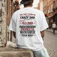 You Can’t Scare Me I Have A Crazy Dad Men's Back Print T-Shirt