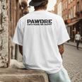 Cat Dad PAWDRE Cats Make Me Happy Cat Father Men's Back Print T-Shirt