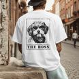 The Cavapoo Boss Mom Dad Dog Lover Men's Back Print T-Shirt