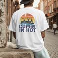 Comin In Hot Pontoon Boat Boating Lake For Dad Small Men's Back Print T-Shirt