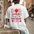 Dad Of The Berry First Birthday Girl Sweet Strawberry Men's Back Print T-Shirt