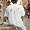 Dad Of The Birthday Boy Space Astronaut Birthday Family Men's Back Print T-Shirt Dad Of The Birthday Boy Space Astronaut Birthday Family Men's Back Print T-Shirt