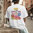 Dad Of The Birthday Girl Candyland Colorful Lollipop Party Men's Back Print T-Shirt