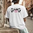 Dad Of The Birthday Girl Cow Daddy Papa Bday Matching Men's Back Print T-Shirt