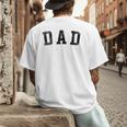 Dad Classic Bold Font Birthday Dad Men's Back Print T-Shirt