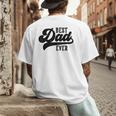 Dad From Kids Best Dad Ever Father's Day Men's Back Print T-Shirt