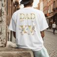 Dad Of The Miss Quince XV Birthday Mexican Quinceanera Men's Back Print T-Shirt