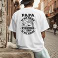 Dad Is My Name Fishing Is My Game Loves Fishing Men's Back Print T-Shirt