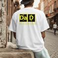Dad Periodic Table Of Elements Men's Back Print T-Shirt Dad Periodic Table Of Elements Men's Back Print T-Shirt
