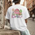 Dad Pink Farm Animal Birthday Kids Matching Family Men's Back Print T-Shirt
