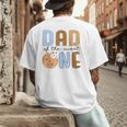 Dad Of The Sweet One Cookies And Milk 1st Birthday Party Men's Back Print T-Shirt