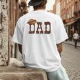 Dad Western Family Matching Birthday Cowboy Cowgirl Men's Back Print T-Shirt