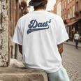Dad5 Daddy Of 5 Kids Father Of Five Fifth Time Dad Men's Back Print T-Shirt