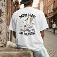 Daddy Goose On The Loose Birthday Matching Family Men's Back Print T-Shirt
