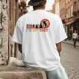 Disc Golf I'd Hit That Frisbee Golfer Retro Men Dad Men's Back Print T-Shirt