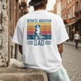 Dog Berner Dad Vintage Bernese Mountain Dad Men's Back Print T-Shirt