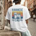 Dog Havanese Dad Vintage Havanese Dad Men's Back Print T-Shirt