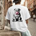 English Bulldog Bubble Gum Vintage Dog Mom Pet Dad Men's Back Print T-Shirt English Bulldog Bubble Gum Vintage Dog Mom Pet Dad Men's Back Print T-Shirt