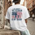 Father Veterans Day My Favorite Veteran Is My Daddy For Kids Men's Back Print T-Shirt