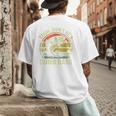 Fishing Father Day Tee Bruh Don't Be a Dumb Bass Dad Men's Back Print T-Shirt