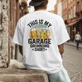Garage Drinker Dad Vintage Beer This Is My Garage Drinking Men's Back Print T-Shirt