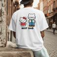Hello Kitty Best Dad Fathers Day Small Men's Back Print T-Shirt
