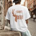 Hunting Sorry Deer Season Hunter Dad Father Day Men's Back Print T-Shirt