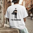 I'm Dadman Superhero Dad Father's Day Men's Back Print T-Shirt I'm Dadman Superhero Dad Father's Day Men's Back Print T-Shirt