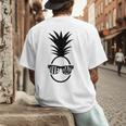 IVF DAD Pineapple Transfer Day Retrieval Day Infertility Men's Back Print T-Shirt