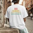 I Just Keep Getting Better Dad Grandpa Great Grandpa Vintage Men's Back Print T-Shirt