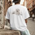 Labrador Retriever Shirt Yellow Love Lab Mom Dog Dad Men's Back Print T-Shirt