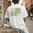Mini Van Mega Fun Mom Dad T-Shirt Men's Back Print T-Shirt
