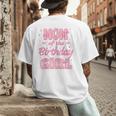 Mom And Dad Of The Birthday Girl Coquette Family Matching Men's Back Print T-Shirt
