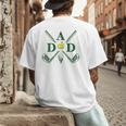 Par Dad Golf Matching Golfing Quote Party Pocket Men's Back Print T-Shirt