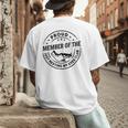 Proud Member Of The Just Resting My Eyes Club Dad Retirement Men's Back Print T-Shirt