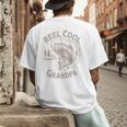 Reel Cool Great Grandpa Step Dad Fishing Father Day Men's Back Print T-Shirt
