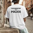 Thermostat Police Fun Dad Fathers Day Men's Back Print T-Shirt