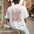 Rodeo Dad Pink Boots Coquette Cow-Girl Birthday Party Men's Back Print T-Shirt