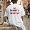 Shih Tzu Dad Shirt Never Underestimate An Old Man Gift Tee Men's Back Print T-Shirt