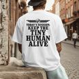 Today's Mission Keep Tiny Human Alive Father's Day Dad Men's Back Print T-Shirt
