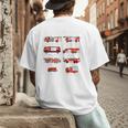 Toddler Boy Types Of FireTruck Firefighter Baby Dad Fireman Men's Back Print T-Shirt