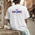 Top Papa Fathers Day Birthday For Men Dad Daddy Grandpa Men's Back Print T-Shirt