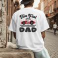 Two Fast Dad Of The Birthday Boy Racing Car Family Men's Back Print T-Shirt Two Fast Dad Of The Birthday Boy Racing Car Family Men's Back Print T-Shirt