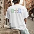 Unicorn Dad First Birthday Girl Family Matching Mama Party Men's Back Print T-Shirt
