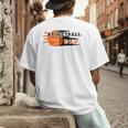 Vintage Proud Basketball Dad Fathers Day Basketball Player Men's Back Print T-Shirt