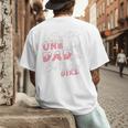 Winter Onederland 1st Birthday Theme Dad Of Birthday Girl Men's Back Print T-Shirt Winter Onederland 1st Birthday Theme Dad Of Birthday Girl Men's Back Print T-Shirt