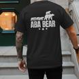 Aba Bear For Jewish Dad With Four Kids On Father's Day Men's Back Print T-Shirt