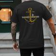 Aircraft Carrier USS America CVA-66 Veterans Day Dad Son Boy Men's Back Print T-Shirt