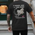 American Eskimo Dog Mom Eskie Dad Art Eskie Lover Quote Men's Back Print T-Shirt